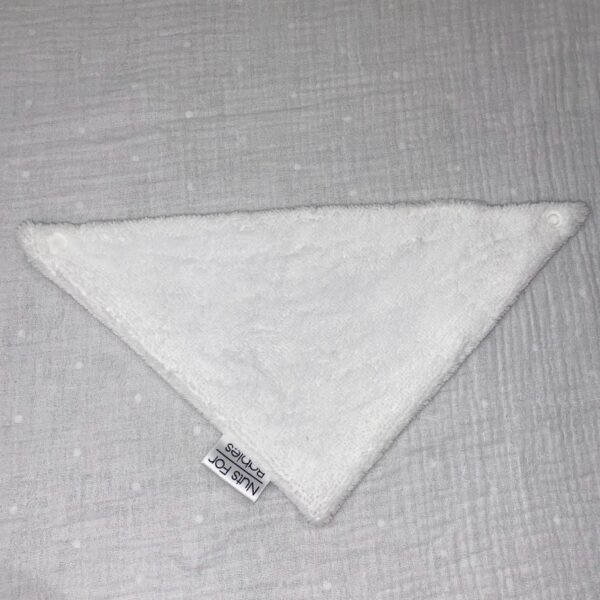 BAVOIR BANDANA 0-3MOIS GEOMETRIQUE MARRON – Image 2