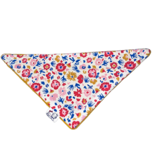 bavoir bandana fleuri