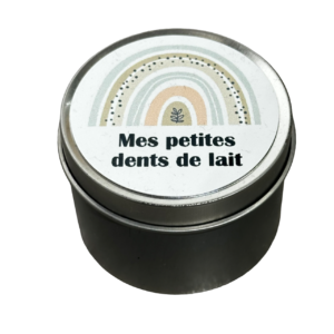 boite a dents de lait arc-en-ciel