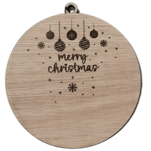 Boule de Noël en bois