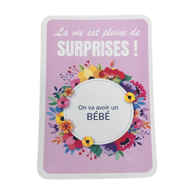 Carte à gratter surprise