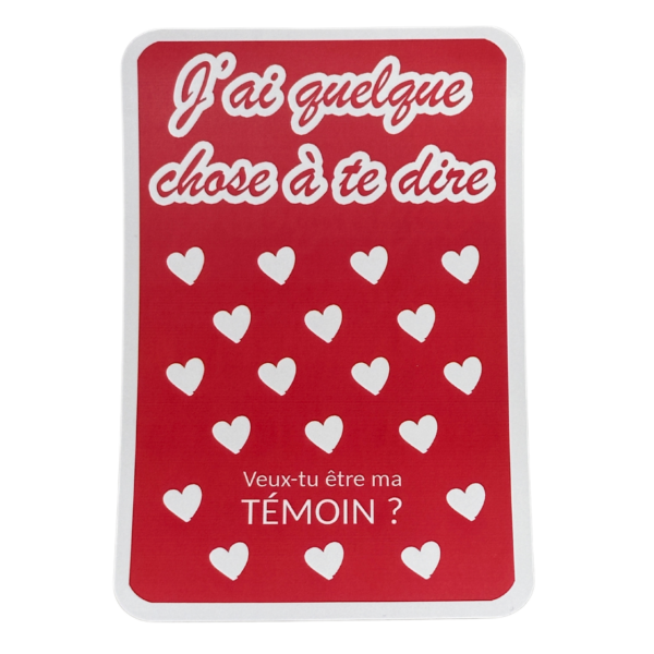 Carte à gratter surprise