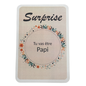 Carte à gratter surprise