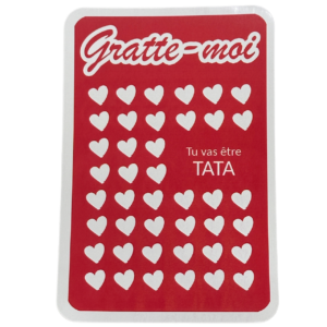 Carte à gratter surprise