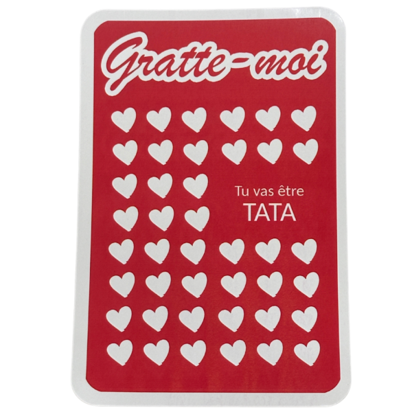 Carte à gratter surprise