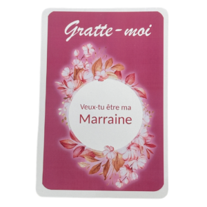Carte à gratter surprise