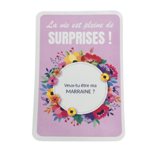 Carte à gratter surprise