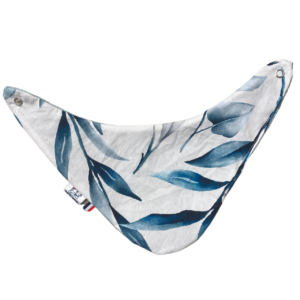 Bavoir bandana 0-12 Mois feuille vert d'eau