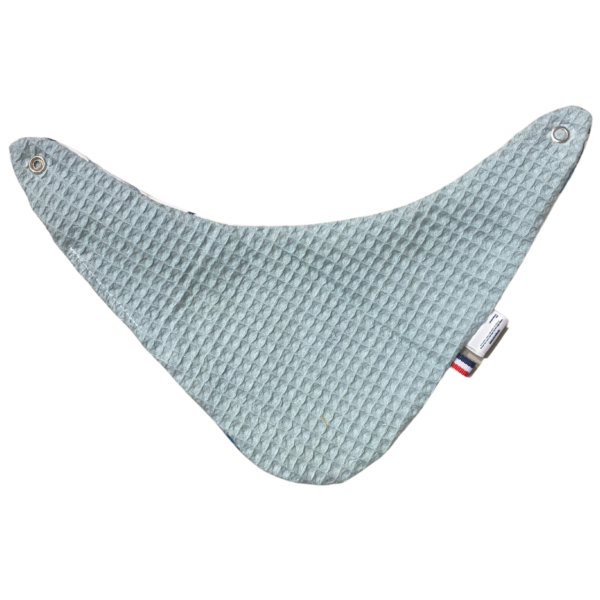 Bavoir bandana 0-12 Mois feuille vert d'eau