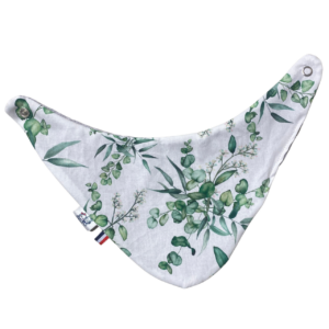 Bavoir bandana 0-12 Mois feuille vert