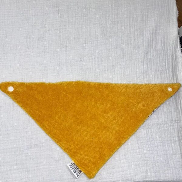 BAVOIR BANDANA 0-6MOIS FLEURI – Image 3