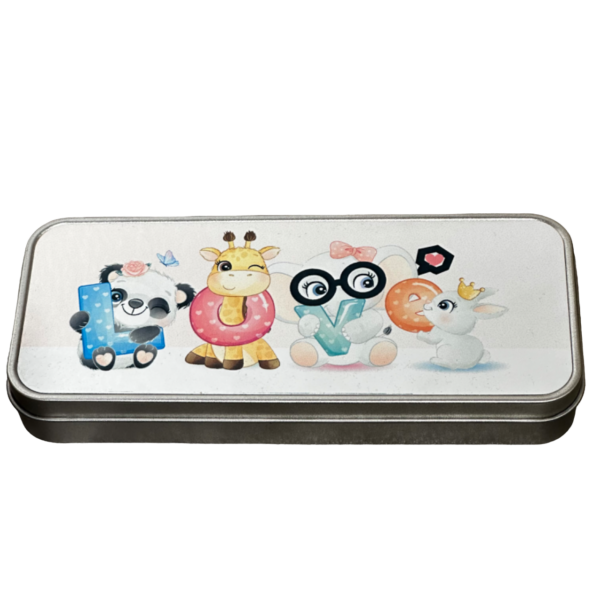BOITE METALLIQUE ANIMAUX LOVE