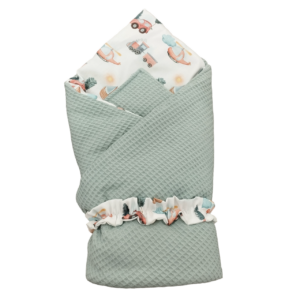 Couverture d'emmaillotage motif engin