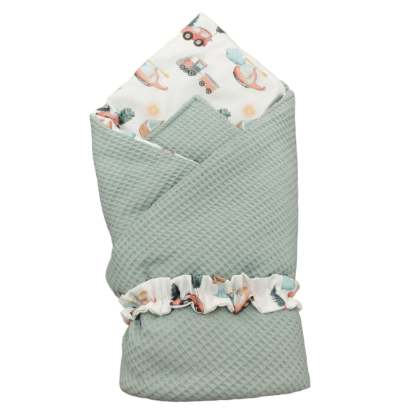 Couverture d'emmaillotage motif engin
